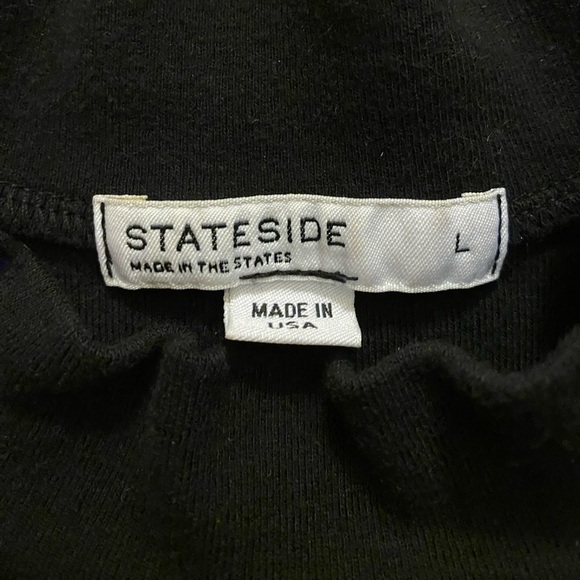 Stateside | Black Mockneck Sleeveless Tank Top, womens size large - Picture 3 of 5